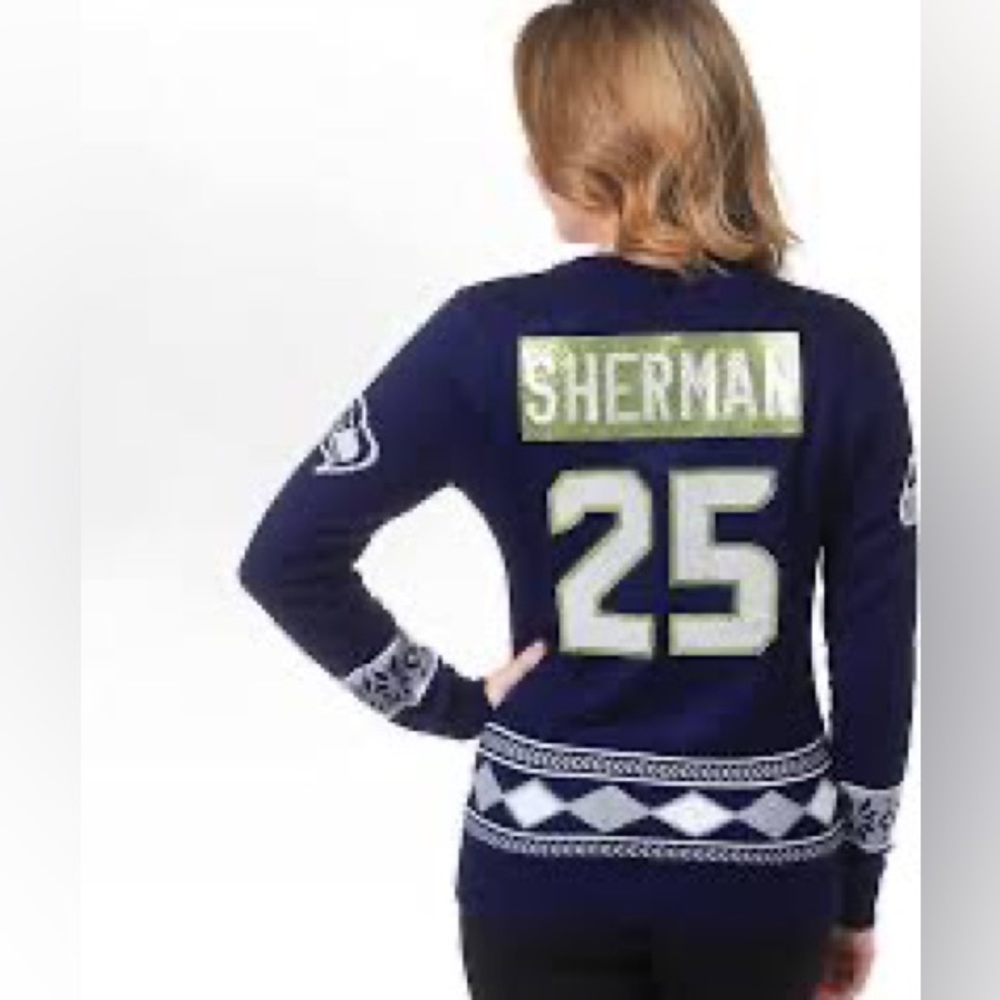Brand new with tags Seattle Seahawks ugly sweater